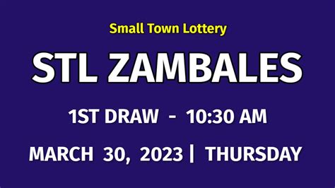 stl result today zambales